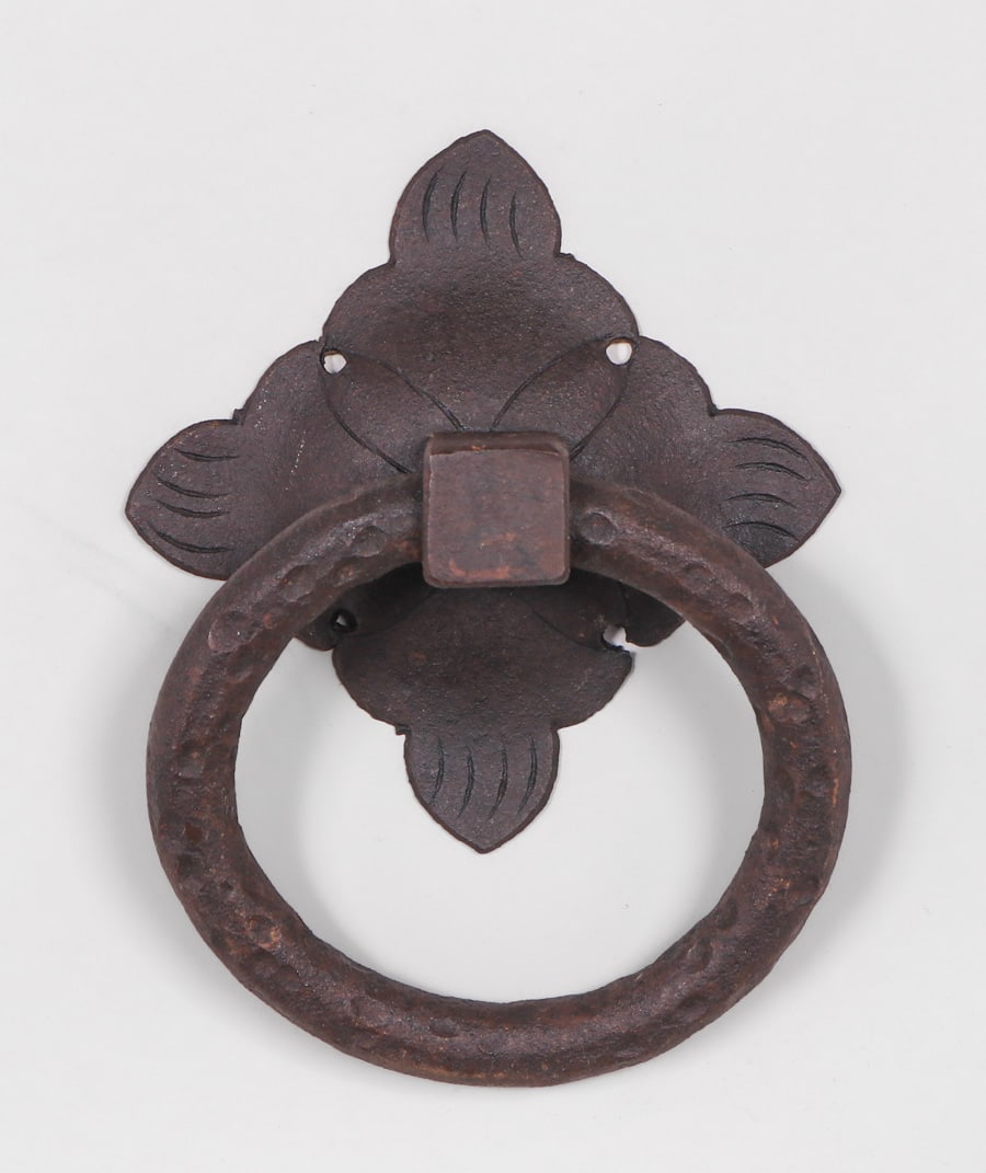 Arts & Crafts Spanish Revival Hand-Forged Iron Door Knocker c1920s. (1 of 4)