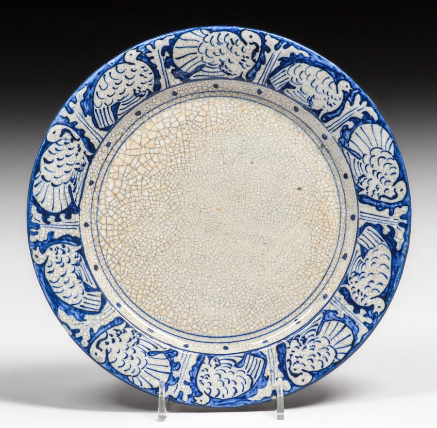 Dedham Pottery Turkey Plate c1920s (1 of 4)