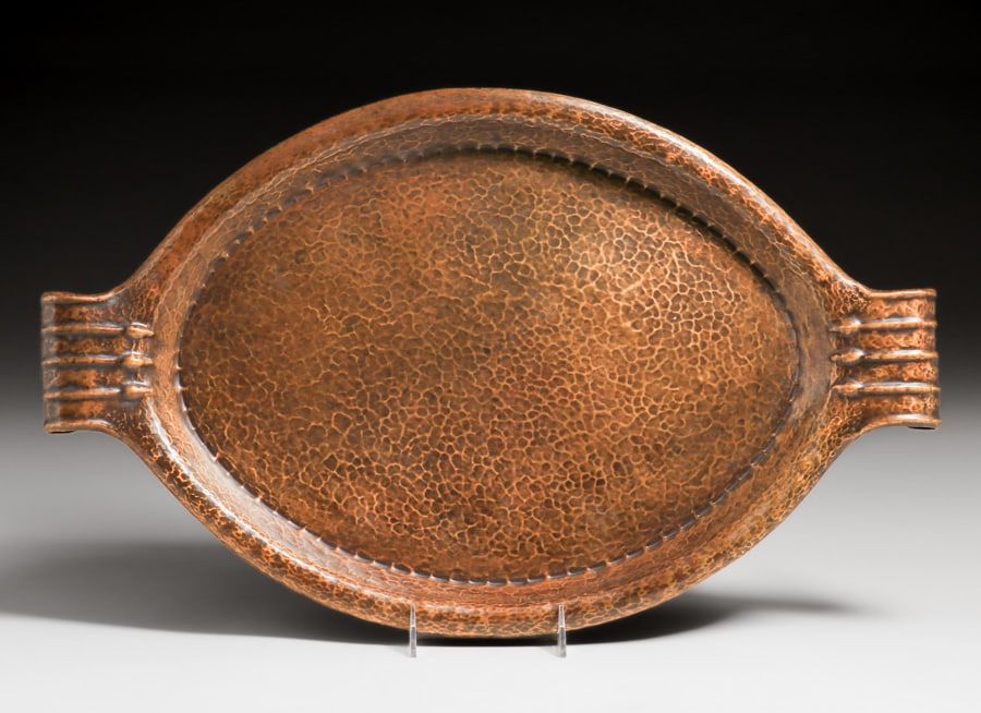 Karl Gehle - German Hammered Copper Two-Handled Tray c1910 (1 of 5)