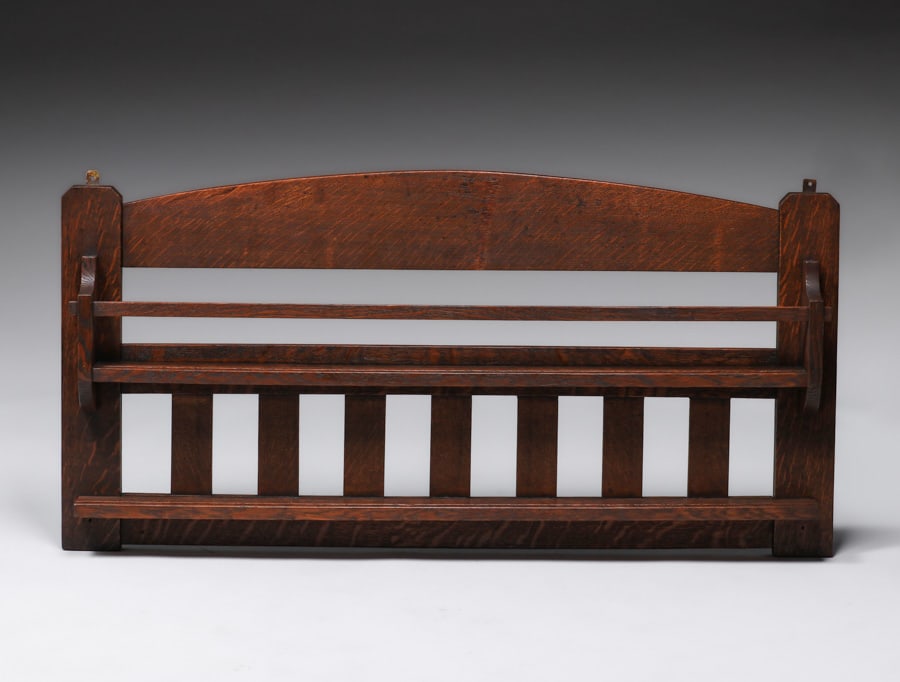 Grand Rapids Oak Hanging Plate Rail c1910 (1 of 3)