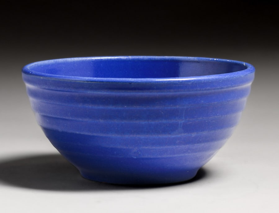 Bauer Cobalt Blue Ringware Bowl c1930s (1 of 4)