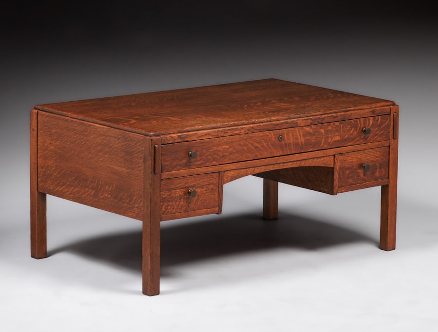 Limbert Three-Drawer Coffee Table c1910 (1 of 4)