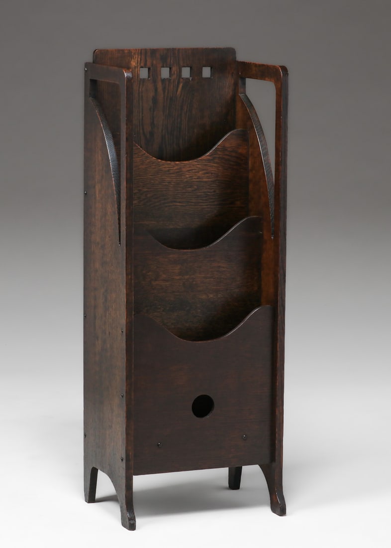 Lakeside Crafts Shop Cutout Magazine Stand c1910 (1 of 3)