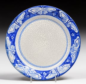 Dedham Pottery Butterflies Plate c1920s