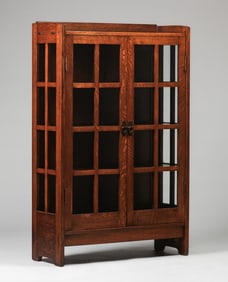 Gustav Stickley #815 Two-Door China Cabinet c1910