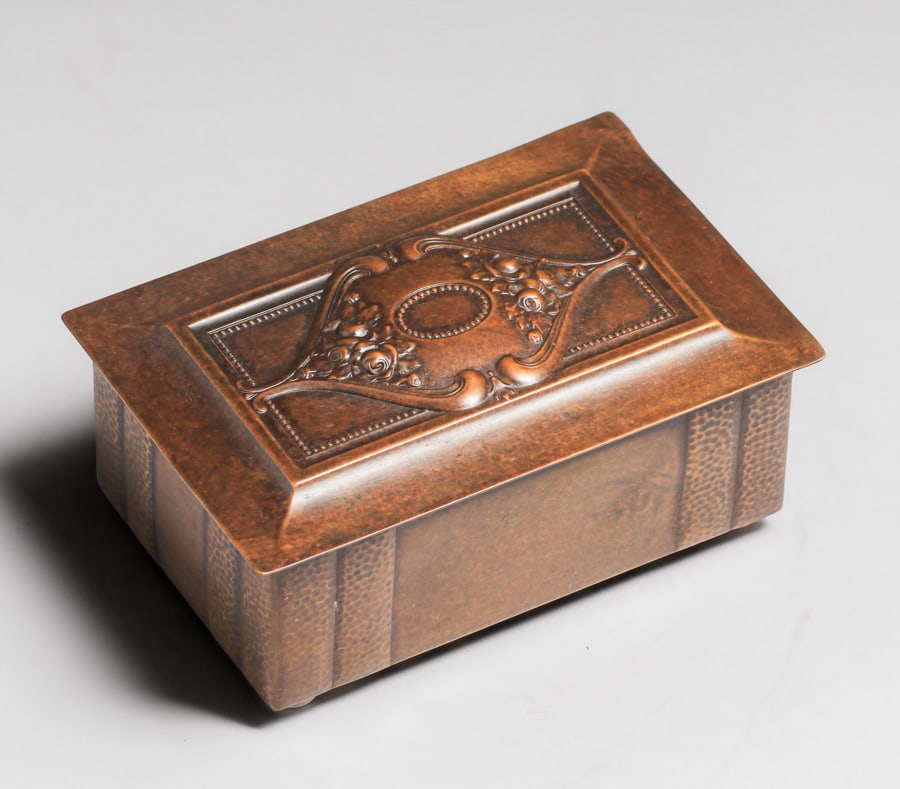 WMF - German Hammered Brass Box c1905 (1 of 5)