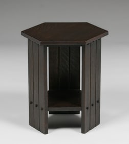 Michigan Chair Co Oak Taboret c1910