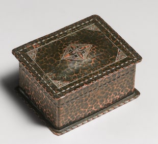 The Kopper Kraft Shop - Buffalo, NY Hammered Copper Box c1920-1925