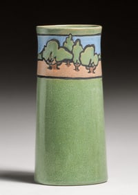 Saturday Evening Girls Albina Mangini Oak Tree Scenic Vase 1916