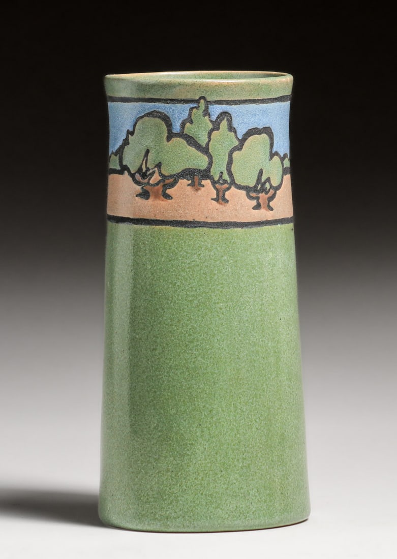 Saturday Evening Girls Albina Mangini Oak Tree Scenic Vase 1916 (1 of 7)