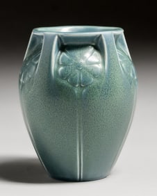 Rookwood Pottery #2380 Matte Blue Vase 1922