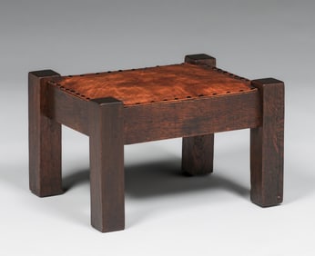 Arts & Crafts Oak Footstool c1910