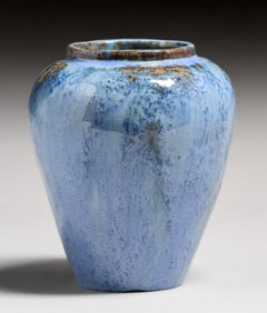 Fulper Pottery Chinese Blue Vase c1910s