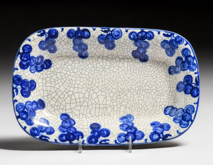 Dedham Pottery Grapevine Rectangular Plate c1910s (1 of 5)