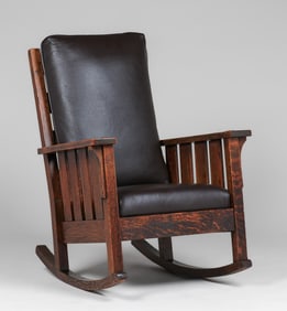 Lifetime Furniture Co Slatted Rocker c1910