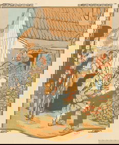 Gustave Baumann (1881-1971) Color Woodcut "September" 1912