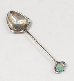 Liberty & Co #307 Sterling Silver & Turquoise Cymric Spoon c1900