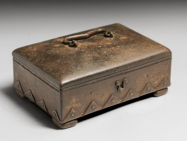 Carl Wyland - German Art Deco Hand-Forged Iron Box c1920s