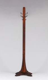L&JG Stickley Single Oak Coatrack c1908-1912