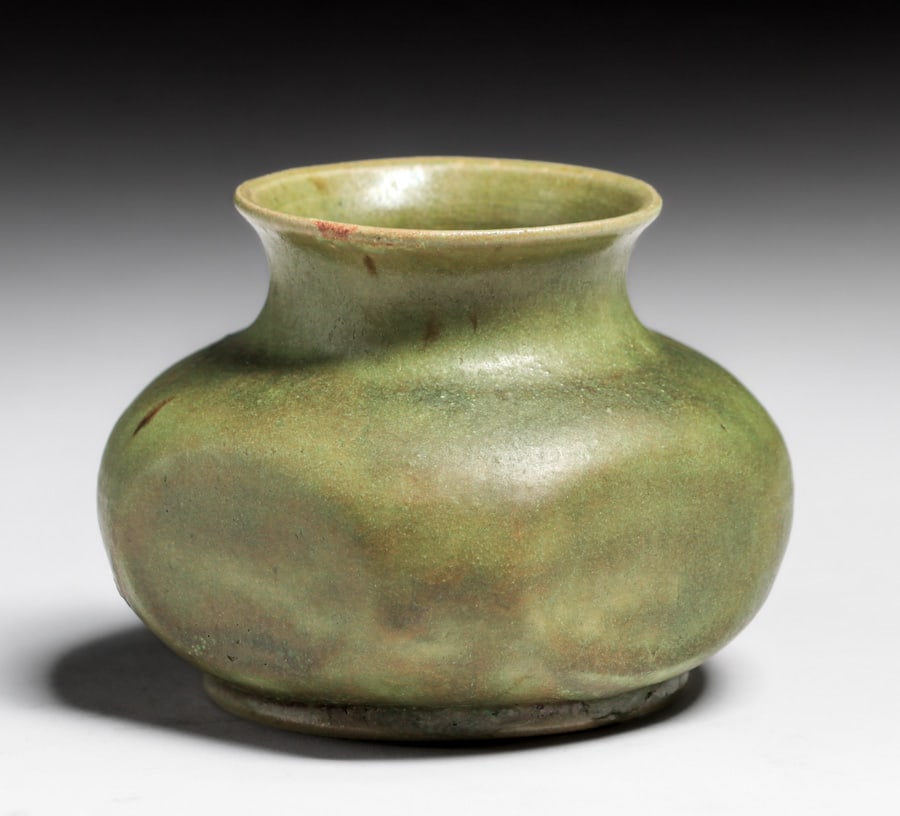 Volkmar Pottery Matte Green Vase c1910 (1 of 4)