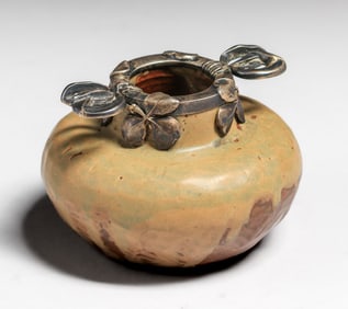 Lucien Gaillard (1861-1933) Sterling Silver & Revernay French Vase c1900s