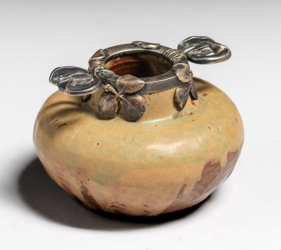 Lucien Gaillard (1861-1933) Sterling Silver & Revernay French Vase c1900s (1 of 7)