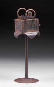 Arts & Crafts Period Hammered Copper Smoker’s Stand c1910