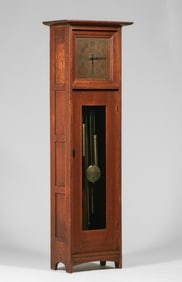 L&JG Stickley Grandfather Clock c1910