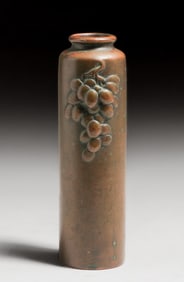 Clewell Copper-Clad Grapevine Vase c1910