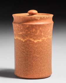 Grueby Pottery Matte Glazed Tobacco Jar c1905