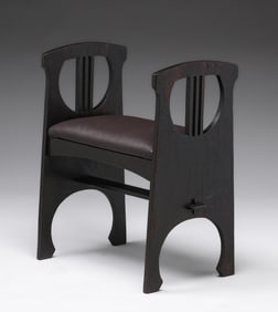 Michigan Chair Co Spindled Window Seat c1910