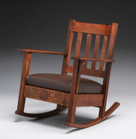 Stickley Brothers #731 Oak Rocker c1910