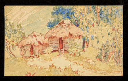 Nelly Littlehale Murphy (1867-1941) Children's Storybook Illustrator Watercolor c1910s