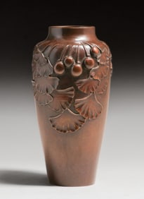 Japanese Arts & Crafts Meiji Period Bronze Vase c1910