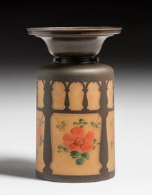 Handel Obverse-Painted Glass Light Fixture c1910