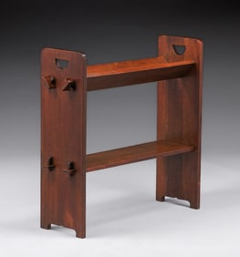 Gustav Stickley Book Trough Magazine Stand c1910