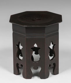 David Kendall – Phoenix Furniture Co Cutout Taboret c1895