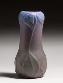 Early Van Briggle #692 Art Nouveau Matte Glazed Floral Vase c1907