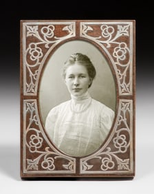 Heintz Sterling on Bronze Overlay Frame c1912