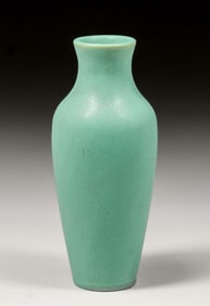 Teco Pottery Matte Green Vase c1910