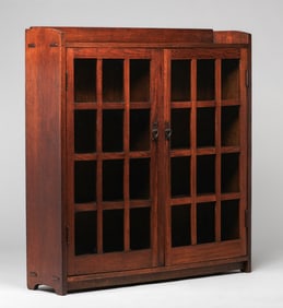 Gustav Stickley Two-Door Bookcase c1910
