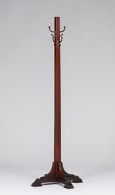Grand Rapids Oak Coatrack c1910