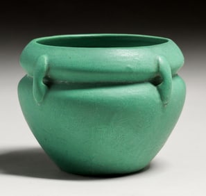 Roseville Pottery #456 Matte Green Jardiniere c1910