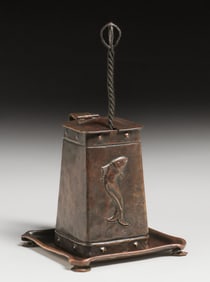The Cape Cod Shop Hammered Copper Fire Starter c1916