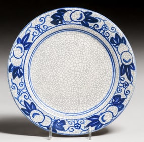 Dedham Pottery Horse Chestnut Plate 1931