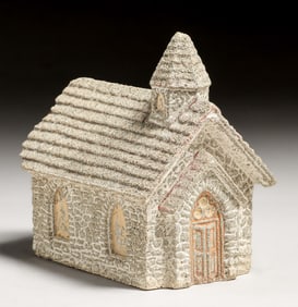 California Arts & Crafts Cast Cement Church c1910