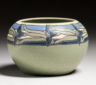 Saturday Evening Girls Ida Goldstein Carved Iris Vase 1911