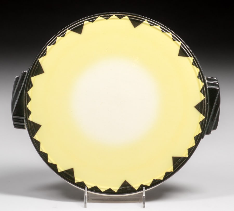 Annaburg Untucht - German Art Deco Porcelain Cake Plate c1920s (1 of 6)