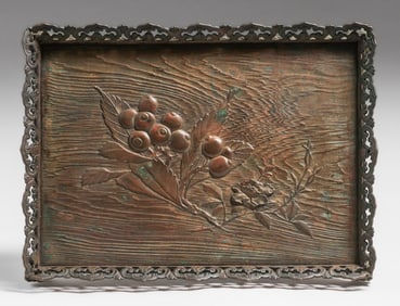 Arts & Crafts Period Cast Iron Tray c1900s