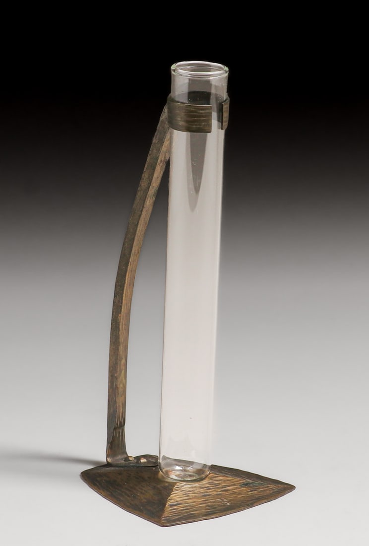 Roycroft Hammered Copper Stem Vase c1920s (1 of 8)